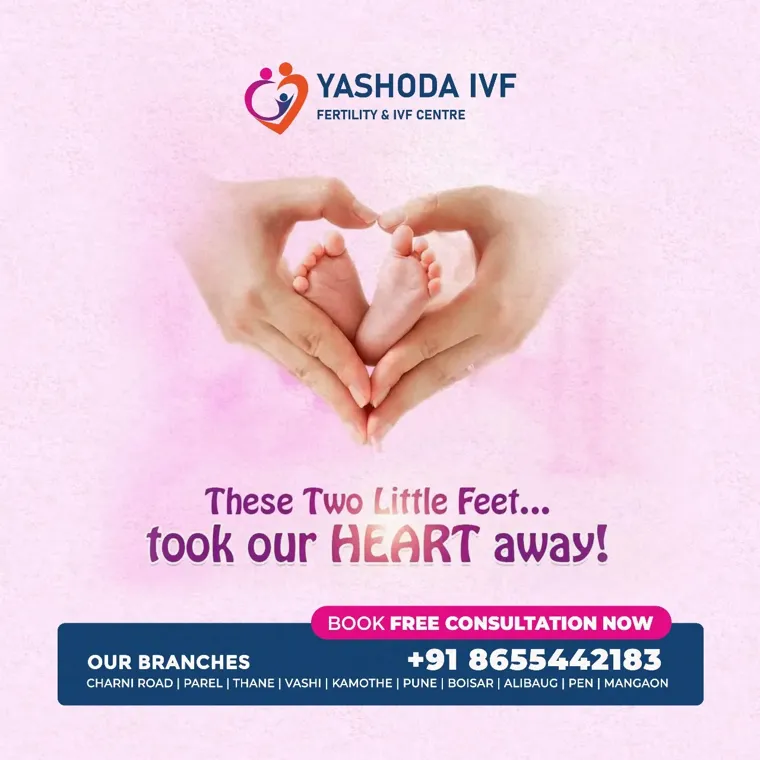These two little feet parenthood post designed by Diglizer Solution for Yashoda IVF & Fertility Centre